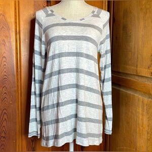 EUC Cabi Striped Long Sleeve Tunic Top
